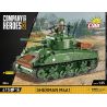 COBI 3044 non  ĐẠI ĐỘI ANH HÙNG 3 SHERMAN M4A1 tỷ lệ 1:35 bộ đồ chơi xếp lắp ráp ghép mô hình Military Army Quân Sự Bộ Đội 615 khối