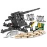 COBI 3047 non  ĐẠI ĐỘI ANH HÙNG 3 PHÁO PHÒNG KHÔNG FLAK 88MM CỦA ĐỨC tỷ lệ 1:35 bộ đồ chơi xếp lắp ráp ghép mô hình Military Army 8 8 CM FLAK Quân Sự Bộ Đội 225 khối