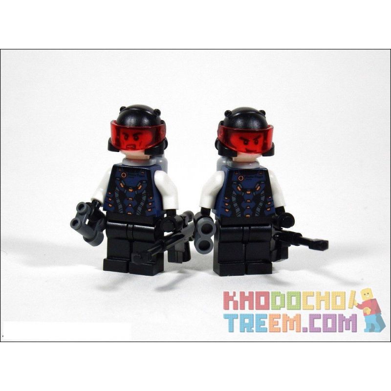 GUDI 8216 non  TRUNG TÂM PHÒNG VỆ bộ đồ chơi xếp lắp ráp ghép mô hình Earth Border Biến Giới Trái Đất 531 khối