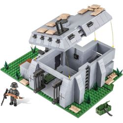 COBI 3043 non  ĐẠI ĐỘI ANH HÙNG 3 VỊ TRÍ CỦA QUÂN ĐỨC tỷ lệ 1:35 bộ đồ chơi xếp lắp ráp ghép mô hình Military Army GERMAN FIGHTING POSITION Quân Sự Bộ Đội 642 khối