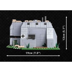 COBI 3043 non  ĐẠI ĐỘI ANH HÙNG 3 VỊ TRÍ CỦA QUÂN ĐỨC tỷ lệ 1:35 bộ đồ chơi xếp lắp ráp ghép mô hình Military Army GERMAN FIGHTING POSITION Quân Sự Bộ Đội 642 khối