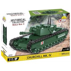 COBI 2717 non  XE TĂNG BỘ BINH CHURCHILL MK. IV tỷ lệ 1:48 bộ đồ chơi xếp lắp ráp ghép mô hình Military Army Quân Sự Bộ Đội 315 khối