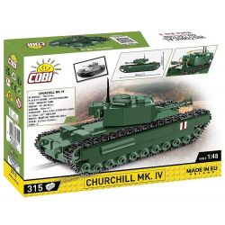 COBI 2717 non  XE TĂNG BỘ BINH CHURCHILL MK. IV tỷ lệ 1:48 bộ đồ chơi xếp lắp ráp ghép mô hình Military Army Quân Sự Bộ Đội 315 khối
