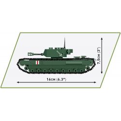 COBI 2717 non  XE TĂNG BỘ BINH CHURCHILL MK. IV tỷ lệ 1:48 bộ đồ chơi xếp lắp ráp ghép mô hình Military Army Quân Sự Bộ Đội 315 khối