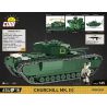 COBI 3046 non  ĐẠI ĐỘI ANH HÙNG 3 XE TĂNG BỘ BINH CHURCHILL MK. III tỷ lệ 1:35 bộ đồ chơi xếp lắp ráp ghép mô hình Military Army Quân Sự Bộ Đội 654 khối