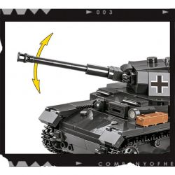 COBI 3045 non  ĐẠI ĐỘI ANH HÙNG 3 PANZER IV TYPE tỷ lệ 1:35 bộ đồ chơi xếp lắp ráp ghép mô hình Military Army PANZER IV AUSF. G Quân Sự Bộ Đội 610 khối