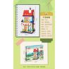 GUDI 51013 non  4 KHUNG CẢNH ĐƯỜNG PHỐ TRONG HÀNH TRÌNH BƯU ĐIỆN XINNIAN COFFEE TIME MAIXIANG STORY KHÁCH SẠN bộ đồ chơi xếp lắp ráp ghép mô hình Creator STREET ON THE JOURNEY Sáng Tạo 1098 khối