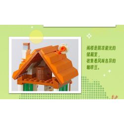 GUDI 51013 non  4 KHUNG CẢNH ĐƯỜNG PHỐ TRONG HÀNH TRÌNH BƯU ĐIỆN XINNIAN COFFEE TIME MAIXIANG STORY KHÁCH SẠN bộ đồ chơi xếp lắp ráp ghép mô hình Creator STREET ON THE JOURNEY Sáng Tạo 1098 khối