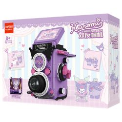 TOP TOY TC1910 1910 non  LÀN SÓNG RETRO CỦA GIA ĐÌNH SANRIO MÁY ẢNH PHẢN CHIẾU ĐÔI COOLOMI bộ đồ chơi xếp lắp ráp ghép mô hình Movie & Game MY KUROMI Phim Và Trò Chơi 400 khối