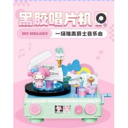 TOP TOY TC1910 1910 non  LÀN SÓNG RETRO CỦA GIA ĐÌNH SANRIO MÁY ẢNH PHẢN CHIẾU ĐÔI COOLOMI bộ đồ chơi xếp lắp ráp ghép mô hình Movie & Game MY KUROMI Phim Và Trò Chơi 400 khối