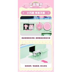 TOP TOY TC1910 1910 non  LÀN SÓNG RETRO CỦA GIA ĐÌNH SANRIO MÁY ẢNH PHẢN CHIẾU ĐÔI COOLOMI bộ đồ chơi xếp lắp ráp ghép mô hình Movie & Game MY KUROMI Phim Và Trò Chơi 400 khối