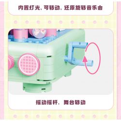 TOP TOY TC1910 1910 non  LÀN SÓNG RETRO CỦA GIA ĐÌNH SANRIO MÁY ẢNH PHẢN CHIẾU ĐÔI COOLOMI bộ đồ chơi xếp lắp ráp ghép mô hình Movie & Game MY KUROMI Phim Và Trò Chơi 400 khối