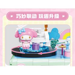 TOP TOY TC1910 1910 non  LÀN SÓNG RETRO CỦA GIA ĐÌNH SANRIO MÁY ẢNH PHẢN CHIẾU ĐÔI COOLOMI bộ đồ chơi xếp lắp ráp ghép mô hình Movie & Game MY KUROMI Phim Và Trò Chơi 400 khối