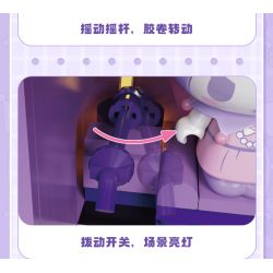 TOP TOY TC1909 1909 non  LÀN SÓNG RETRO CỦA GIA ĐÌNH SANRIO MÁY GHI ÂM VINYL GIAI ĐIỆU bộ đồ chơi xếp lắp ráp ghép mô hình Movie & Game MY MELODY Phim Và Trò Chơi 500 khối