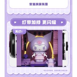 TOP TOY TC1909 1909 non  LÀN SÓNG RETRO CỦA GIA ĐÌNH SANRIO MÁY GHI ÂM VINYL GIAI ĐIỆU bộ đồ chơi xếp lắp ráp ghép mô hình Movie & Game MY MELODY Phim Và Trò Chơi 500 khối