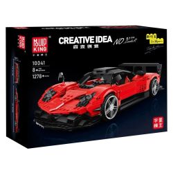 MouldKing 10041 Mould King 10041 non  PAGANI ZONDA R bộ đồ chơi xếp lắp ráp ghép mô hình Model Team Mô Hình Hiện Đại 1278 khối
