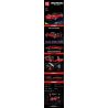 MouldKing 10041 Mould King 10041 non  PAGANI ZONDA R bộ đồ chơi xếp lắp ráp ghép mô hình Model Team Mô Hình Hiện Đại 1278 khối