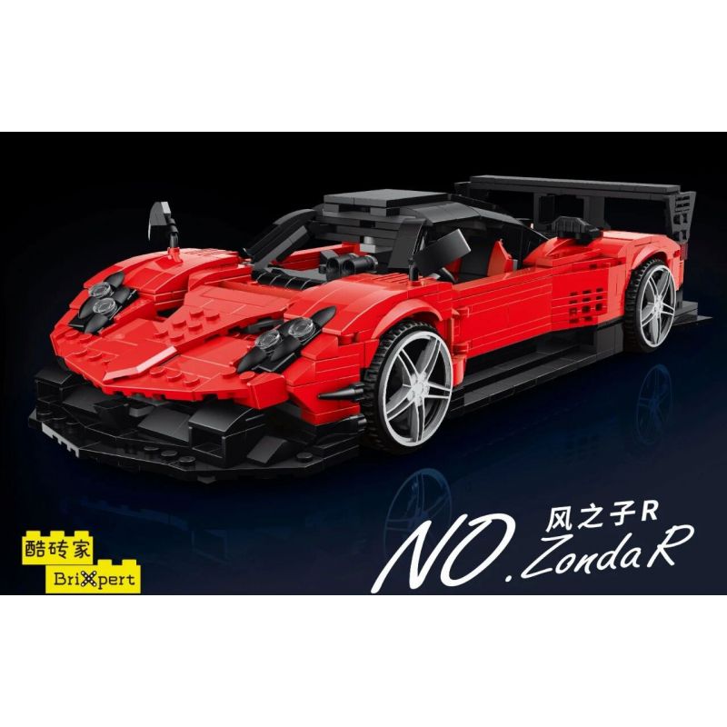 MouldKing 10041 Mould King 10041 non  PAGANI ZONDA R bộ đồ chơi xếp lắp ráp ghép mô hình Model Team Mô Hình Hiện Đại 1278 khối