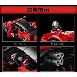 MouldKing 10041 Mould King 10041 non  PAGANI ZONDA R bộ đồ chơi xếp lắp ráp ghép mô hình Model Team Mô Hình Hiện Đại 1278 khối