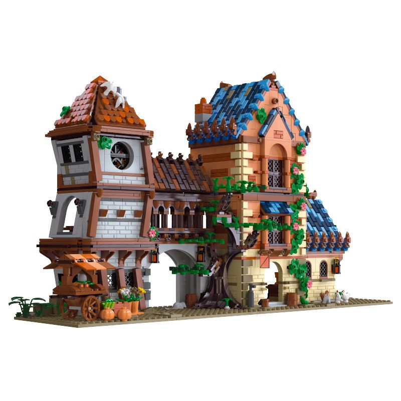 JIESTAR 89151 non Lego QUÁN RƯỢU THỜI TRUNG CỔ bộ đồ chơi xếp lắp ráp ghép mô hình Medieval Castle MEDIEVAL TAVERN Chiến Tranh Trung Cổ 2843 khối