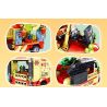 MEILIAN 98398 non  NIỀM VUI MÙA HÈ XE BÁN ĐỒ ĂN VÀ SUSHI bộ đồ chơi xếp lắp ráp ghép mô hình GOURMET BUS 538 khối