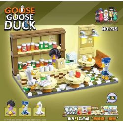 RENZAIMA 779 non  GIẾT NGỖNG VÀ VỊT QUÁN RƯỢU CŨ bộ đồ chơi xếp lắp ráp ghép mô hình Movie & Game GOOSE DUCK Phim Và Trò Chơi 456 khối