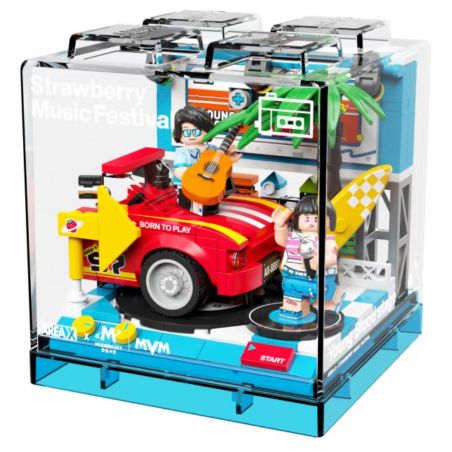 AREA-X AB0008 0008 non  LỄ HỘI ÂM NHẠC DÂU TÂY X-BOX SÂN KHẤU MÁU MỚI bộ đồ chơi xếp lắp ráp ghép mô hình YOUNGBLOOD STAGE