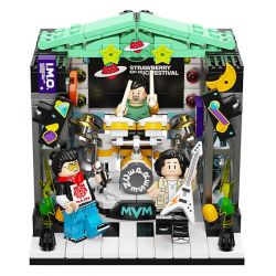 AREA-X AB0005 0005 non  LỄ HỘI ÂM NHẠC DÂU TÂY X-BOX SÂN KHẤU bộ đồ chơi xếp lắp ráp ghép mô hình STRAWBERRY STAGE
