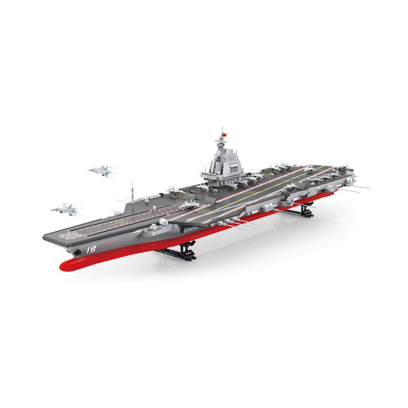 ZDEL DL-40023 40023 DL40023 non Lego TÀU SÂN BAY LOẠI 003 PHÚC KIẾN tỷ lệ 1:300 bộ đồ chơi xếp lắp ráp ghép mô hình Military Army 003 AIRCRAFT CARRIER Quân Sự Bộ Đội 2550 khối