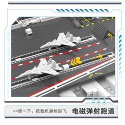 ZDEL DL-40023 40023 DL40023 non  TÀU SÂN BAY LOẠI 003 PHÚC KIẾN tỷ lệ 1:300 bộ đồ chơi xếp lắp ráp ghép mô hình Military Army 003 AIRCRAFT CARRIER Quân Sự Bộ Đội 2550 khối