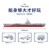 ZDEL DL-40023 40023 DL40023 non  TÀU SÂN BAY LOẠI 003 PHÚC KIẾN tỷ lệ 1:300 bộ đồ chơi xếp lắp ráp ghép mô hình Military Army 003 AIRCRAFT CARRIER Quân Sự Bộ Đội 2550 khối