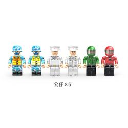 ZDEL DL-40023 40023 DL40023 non  TÀU SÂN BAY LOẠI 003 PHÚC KIẾN tỷ lệ 1:300 bộ đồ chơi xếp lắp ráp ghép mô hình Military Army 003 AIRCRAFT CARRIER Quân Sự Bộ Đội 2550 khối