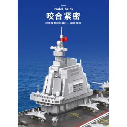 ZDEL DL-40023 40023 DL40023 non  TÀU SÂN BAY LOẠI 003 PHÚC KIẾN tỷ lệ 1:300 bộ đồ chơi xếp lắp ráp ghép mô hình Military Army 003 AIRCRAFT CARRIER Quân Sự Bộ Đội 2550 khối