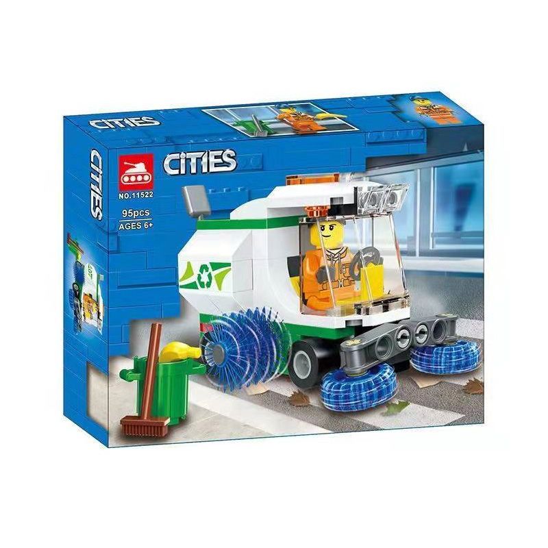NOT Lego STREET SWEEPER 60249 TANK 11522 xếp lắp ráp ghép mô hình SWEEPER ĐƯỜNG PHỐ QUÉT City Thành Phố 89 khối