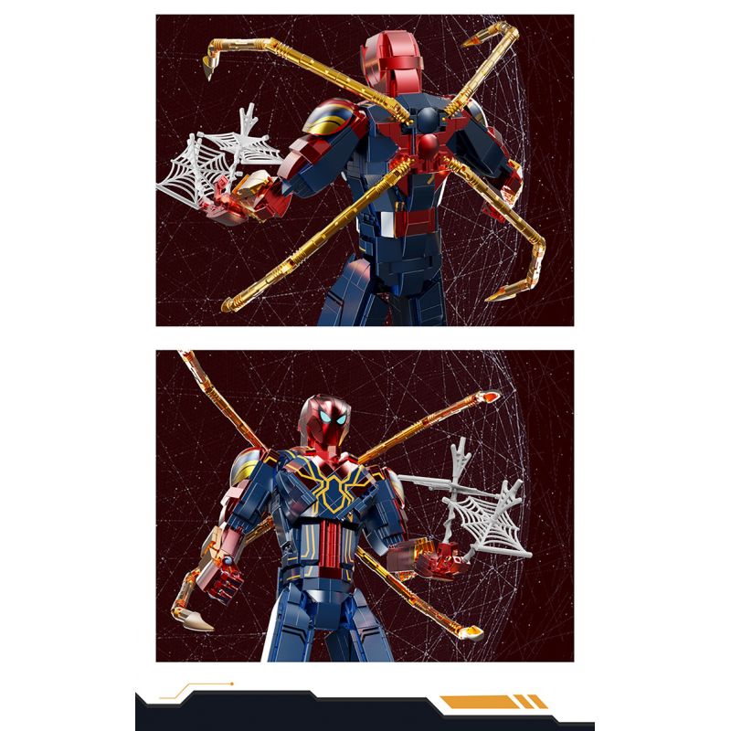 THULE 6015 non  MÁY NGƯỜI NHỆN bộ đồ chơi xếp lắp ráp ghép mô hình Spider-Man SPIDER HERO UPHOLD JUSTICE 1132 khối THULE 6015 non  MÁY NGƯỜI NHỆN bộ đồ chơi xếp lắp ráp ghép mô hình Spider-Man SPIDER HERO UPHOLD JUSTICE 1132 khối