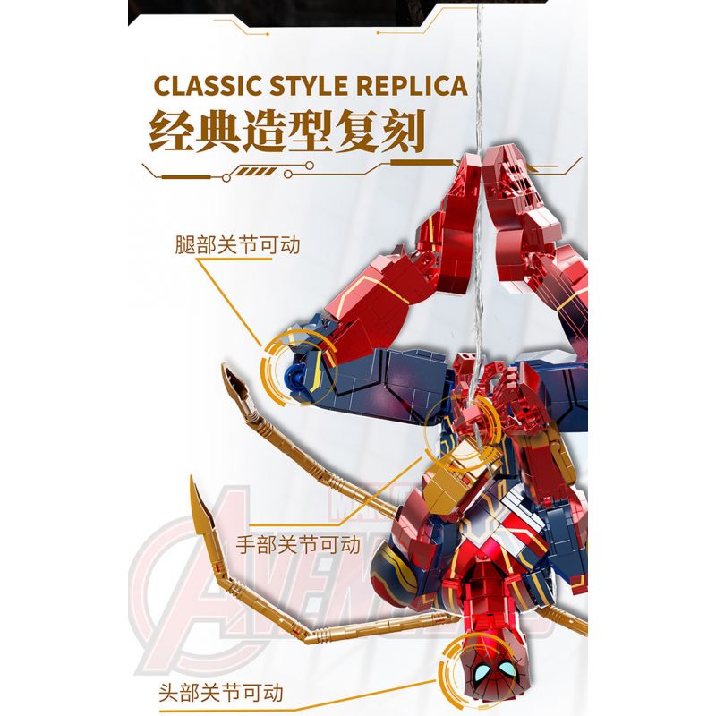 THULE 6015 non  MÁY NGƯỜI NHỆN bộ đồ chơi xếp lắp ráp ghép mô hình Spider-Man SPIDER HERO UPHOLD JUSTICE 1132 khối THULE 6015 non  MÁY NGƯỜI NHỆN bộ đồ chơi xếp lắp ráp ghép mô hình Spider-Man SPIDER HERO UPHOLD JUSTICE 1132 khối