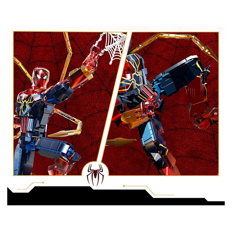 THULE 6015 non  MÁY NGƯỜI NHỆN bộ đồ chơi xếp lắp ráp ghép mô hình Spider-Man SPIDER HERO UPHOLD JUSTICE 1132 khối THULE 6015 non  MÁY NGƯỜI NHỆN bộ đồ chơi xếp lắp ráp ghép mô hình Spider-Man SPIDER HERO UPHOLD JUSTICE 1132 khối