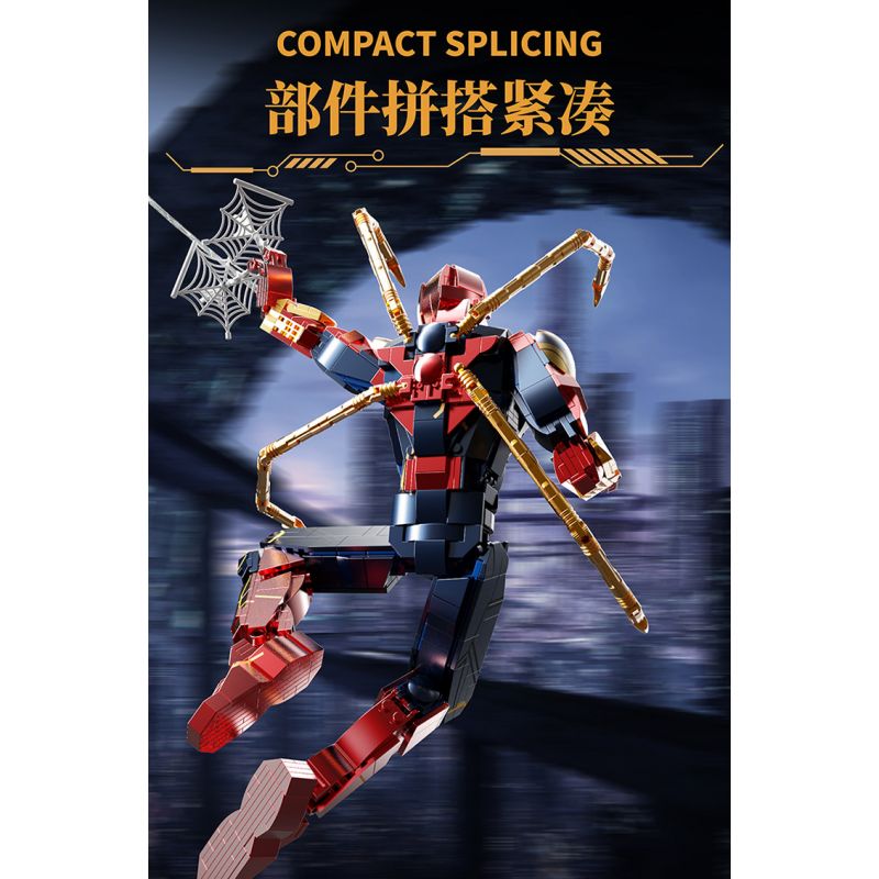 THULE 6015 non  MÁY NGƯỜI NHỆN bộ đồ chơi xếp lắp ráp ghép mô hình Spider-Man SPIDER HERO UPHOLD JUSTICE 1132 khối THULE 6015 non  MÁY NGƯỜI NHỆN bộ đồ chơi xếp lắp ráp ghép mô hình Spider-Man SPIDER HERO UPHOLD JUSTICE 1132 khối