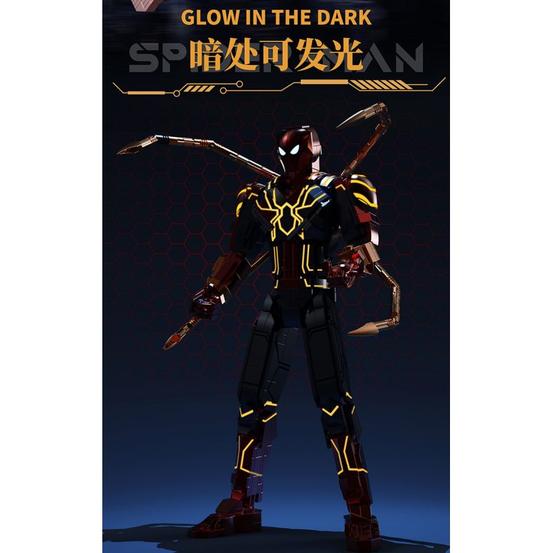 THULE 6015 non  MÁY NGƯỜI NHỆN bộ đồ chơi xếp lắp ráp ghép mô hình Spider-Man SPIDER HERO UPHOLD JUSTICE 1132 khối THULE 6015 non  MÁY NGƯỜI NHỆN bộ đồ chơi xếp lắp ráp ghép mô hình Spider-Man SPIDER HERO UPHOLD JUSTICE 1132 khối