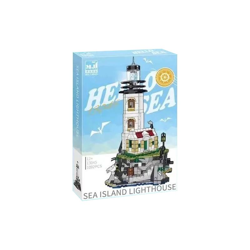 BEAUTY AND 13045 non Lego NGỌN HẢI ĐĂNG ĐẢO bộ đồ chơi xếp lắp ráp ghép mô hình Creator Expert ISLAND LIGHTHOUSE Chuyên Gia Sáng Tạo 1092 khối