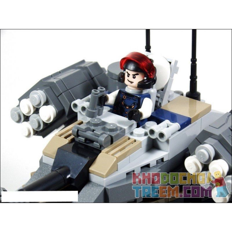 GUDI 8216 non  TRUNG TÂM PHÒNG VỆ bộ đồ chơi xếp lắp ráp ghép mô hình Earth Border Biến Giới Trái Đất 531 khối