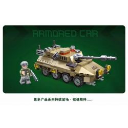 JIESTAR 61107 non  NHIỆM VỤ VINH QUANG XE BỌC THÉP bộ đồ chơi xếp lắp ráp ghép mô hình Military Army MISSION GLORY ARMORED CAR Quân Sự Bộ Đội 186 khối