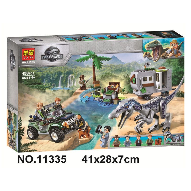 NOT Lego BARYONYX FACE-OFF THE TREASURE HUNT 75935 LARI 11335 xếp lắp ráp ghép mô hình BARYONYX FACE-OFF CUỘC TRUY TÌM KHO BÁU ĐỐI ĐẦU CỦA SĂN Jurassic World Thế Giới Khủng Long 434 khối