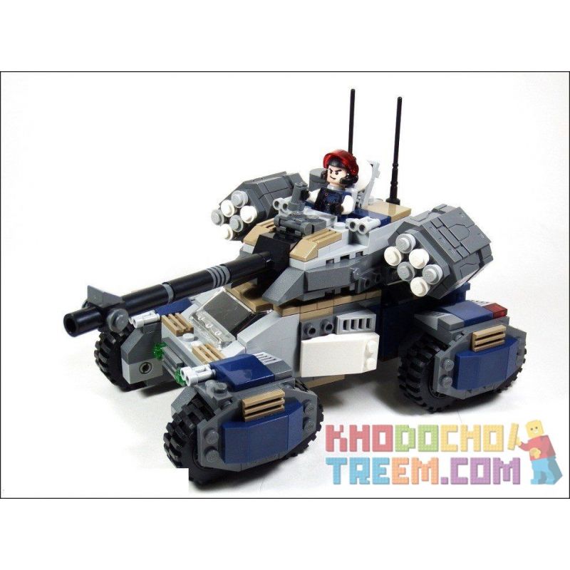 GUDI 8216 non  TRUNG TÂM PHÒNG VỆ bộ đồ chơi xếp lắp ráp ghép mô hình Earth Border Biến Giới Trái Đất 531 khối