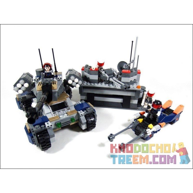 GUDI 8216 non  TRUNG TÂM PHÒNG VỆ bộ đồ chơi xếp lắp ráp ghép mô hình Earth Border Biến Giới Trái Đất 531 khối