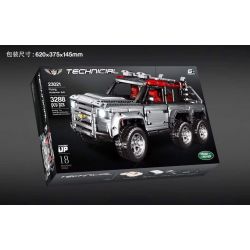 QIZHILE 23021 non  HẬU VỆ LAND ROVER 6X6 bộ đồ chơi xếp lắp ráp ghép mô hình  LAND ROVER DEFENDER Kỹ Thuật Công Nghệ Cao Mô Hình Phương Tiện 3288 khối