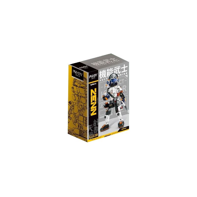 FUNIFY W9006 9006 non Lego CHIẾN BINH CHỨC NĂNG ZENN TRẮNG bộ đồ chơi xếp lắp ráp ghép mô hình VECTOR WARRIOR