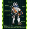 FUNIFY W9006 9006 non  CHIẾN BINH CHỨC NĂNG ZENN TRẮNG bộ đồ chơi xếp lắp ráp ghép mô hình VECTOR WARRIOR