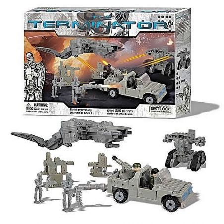 BEST-LOCK 01039T non  KẺ HỦY DIỆT bộ đồ chơi xếp lắp ráp ghép mô hình Terminator 350 khối