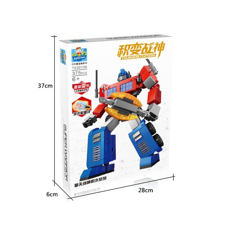 QIAO LE TONG TS30106-2 30106-2 non  THẦN CHIẾN TRANH QINGTIAN bộ đồ chơi xếp lắp ráp ghép mô hình Transformers TRANSMUTATION Robot Đại Chiến Người Máy Biến Hình 375 khối